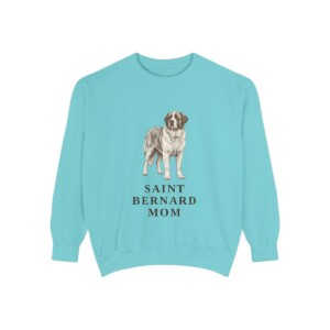Saint Bernard Mom Sweatshirt, Chalky Mint, front view