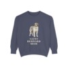 Saint Bernard Mom Sweatshirt, Denim, front view