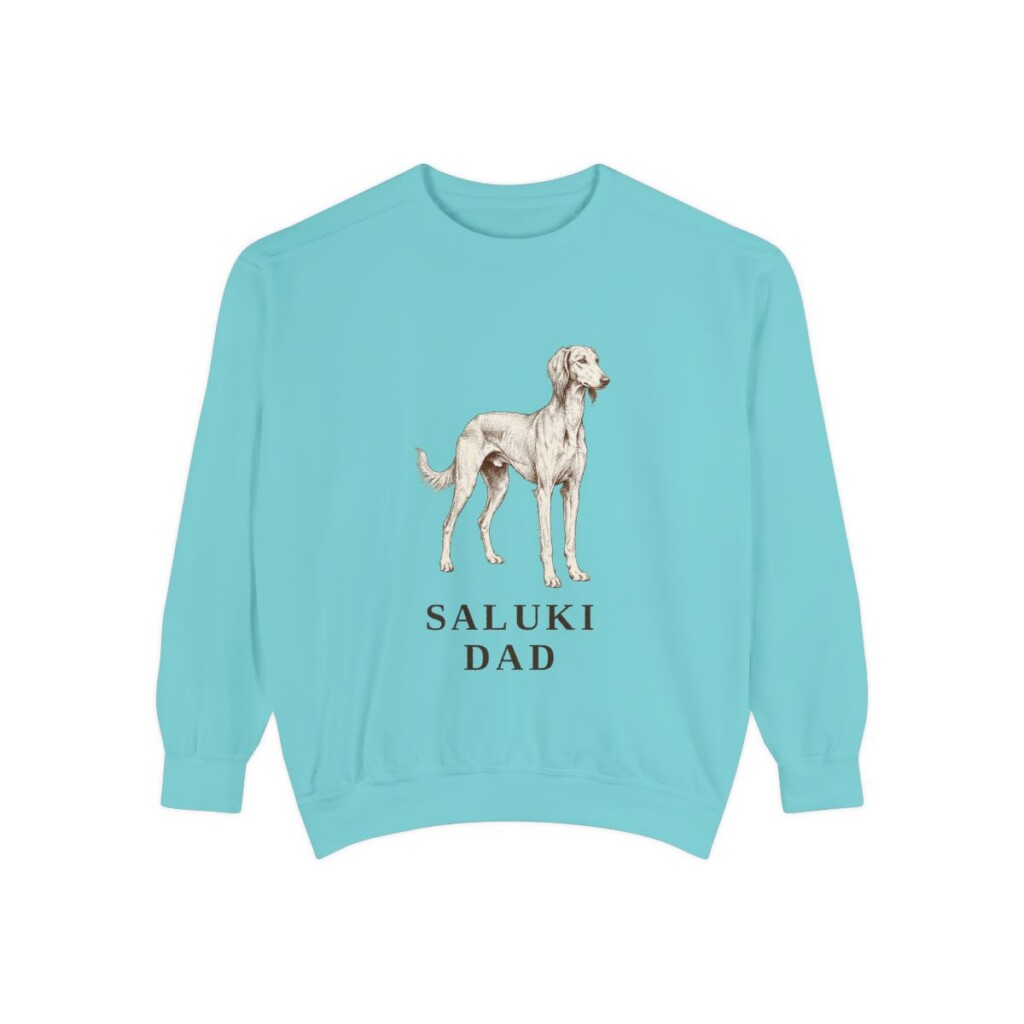 Saluki Dad Sweatshirt, Chalky Mint, front view