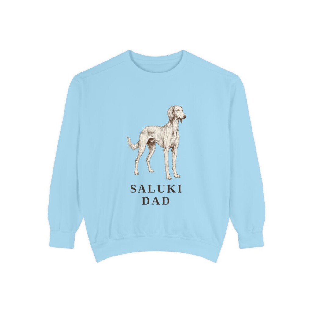 Saluki Dad Sweatshirt, Chambray, front view