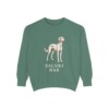 Saluki Dad Sweatshirt, Light Green, front view