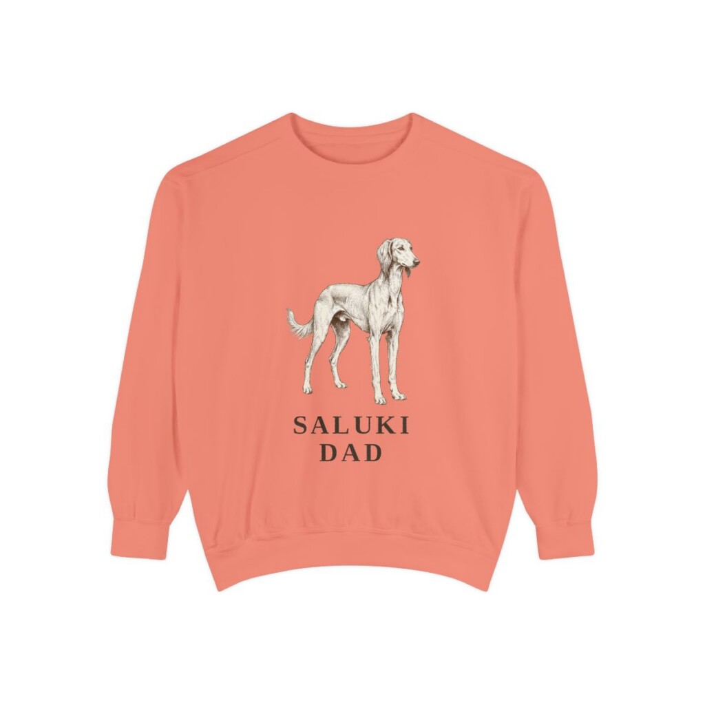 Saluki Dad Sweatshirt, Terracotta, front view