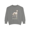 saluki-sweatshirt-grey Saluki Sweatshirt, Grey, front view