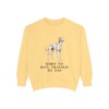 saluki-sweatshirt-humor-butter Saluki Humor Sweatshirt, Butter, front view