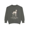 saluki-sweatshirt-humor-pepper Saluki Humor Sweatshirt, Pepper, front view