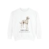 Saluki Latin Sweatshirt, White, front view