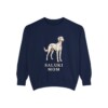 Saluki Mom Sweatshirt, True Navy, front view
