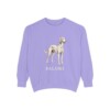 saluki-sweatshirt-violet Saluki Sweatshirt, Violet, front view