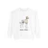 saluki-sweatshirt-white Saluki Sweatshirt, White, front view
