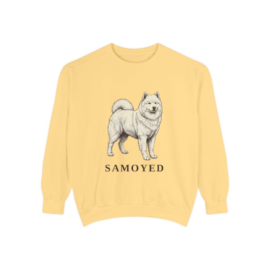 Samoyed Sweatshirt, Butter, front view