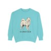 Samoyed Sweatshirt, Chalky Mint, front view