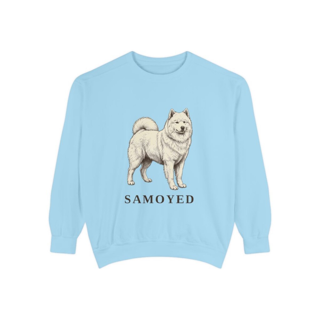 Samoyed Sweatshirt, Chambray, front view