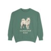 Samoyed Dad Sweatshirt, Light Green, front view