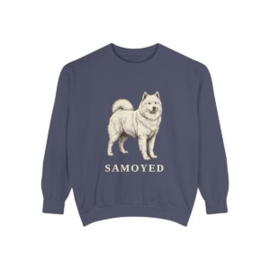 Samoyed Sweatshirt, Denim, front view