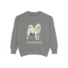 Samoyed Sweatshirt, Grey, front view