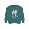 Samoyed Humor Sweatshirt, Blue Spruce, front view