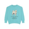 Samoyed Humor Sweatshirt, Chalky Mint, front view