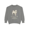 Samoyed Humor Sweatshirt, Grey, front view