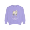 Samoyed Humor Sweatshirt, Violet, front view