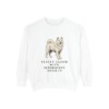 Samoyed Humor Sweatshirt, White, front view
