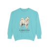 Samoyed Latin Sweatshirt, Chalky Mint, front view