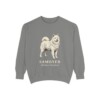 Samoyed Latin Sweatshirt, Grey, front view