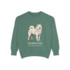 Samoyed Latin Sweatshirt, Light Green, front view