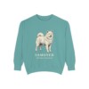 Samoyed Latin Sweatshirt, Seafoam, front view
