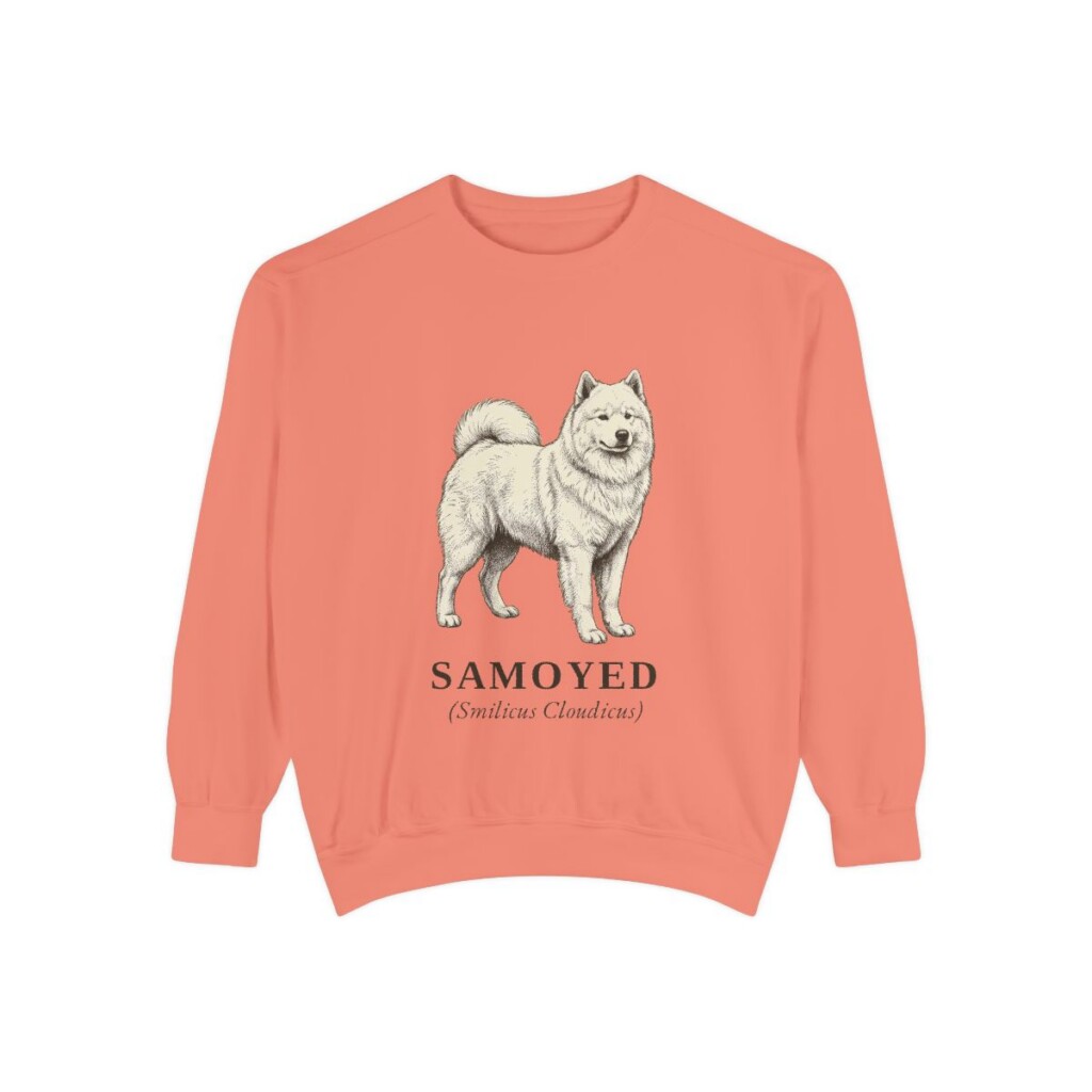 Samoyed Latin Sweatshirt, Terracotta, front view