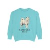Samoyed Mom Sweatshirt, Chalky Mint, front view