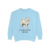 Samoyed Mom Sweatshirt, Chambray, front view