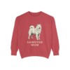 Samoyed Mom Sweatshirt, Crimson, front view