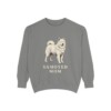 Samoyed Mom Sweatshirt, Grey, front view