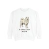 Samoyed Mom Sweatshirt, White, front view