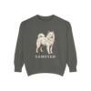 Samoyed Sweatshirt, Pepper, front view