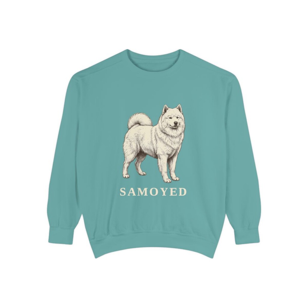 Samoyed Sweatshirt, Seafoam, front view