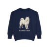 Samoyed Sweatshirt, True Navy, front view