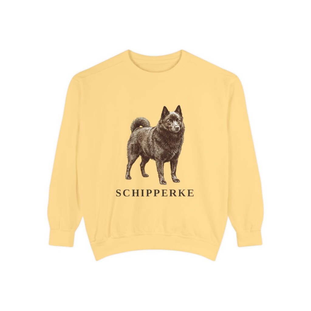Schipperke Sweatshirt, Butter, front view