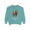 Schipperke Dad Sweatshirt, Seafoam, front view