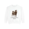 Schipperke Dad Sweatshirt, White, front view