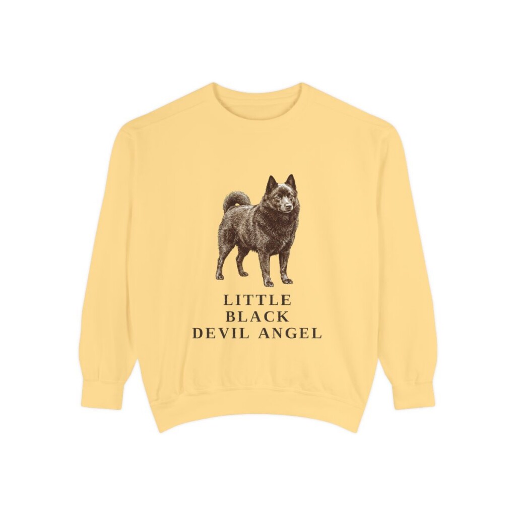 Schipperke Humor Sweatshirt, Butter, front view