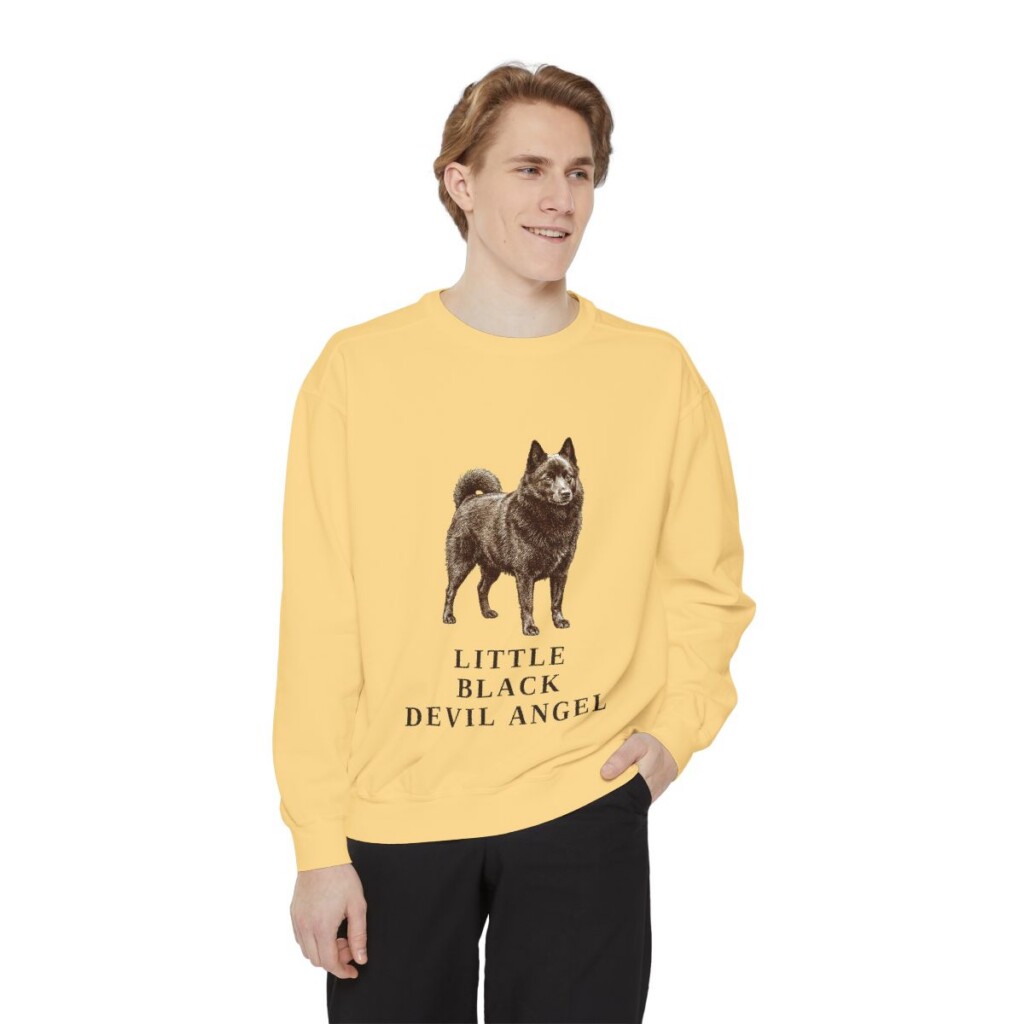 Schipperke Humor Sweatshirt, Butter, person 1 front