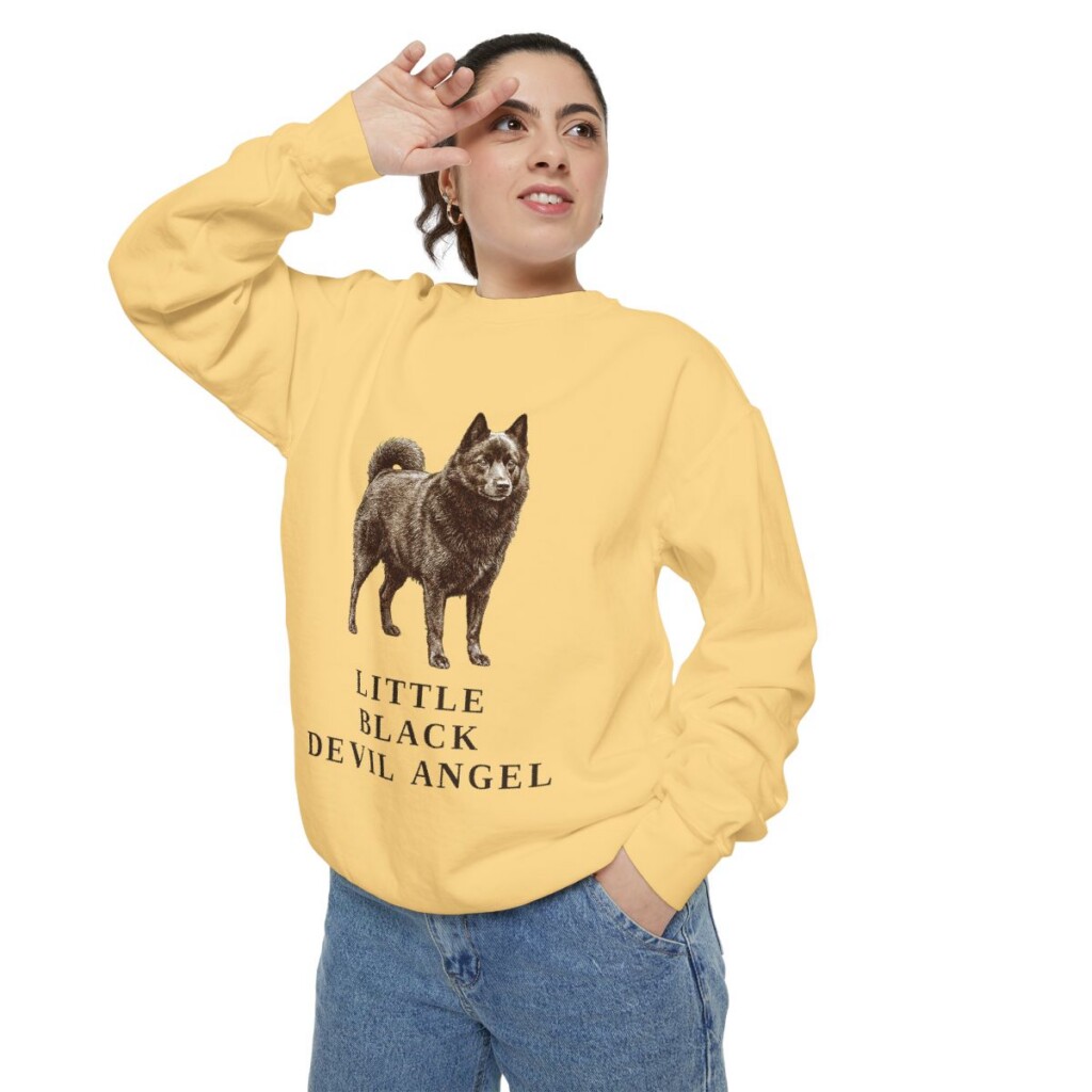 Schipperke Humor Sweatshirt, Butter, person 2 context