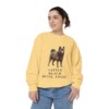 Schipperke Humor Sweatshirt, Butter, person 2 front