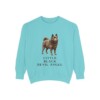 Schipperke Humor Sweatshirt, Chalky Mint, front view
