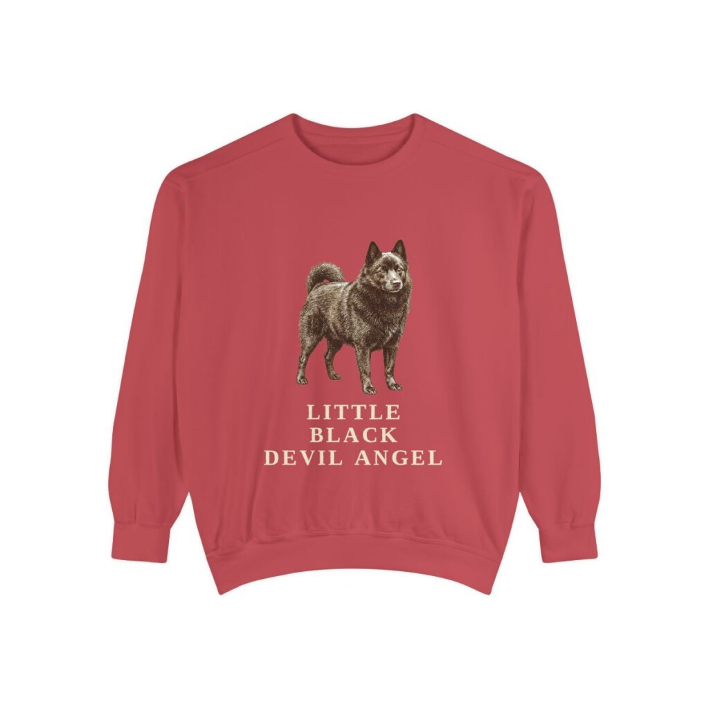 Schipperke Humor Sweatshirt, Crimson, front view