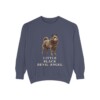 Schipperke Humor Sweatshirt, Denim, front view