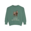 Schipperke Humor Sweatshirt, Light Green, front view