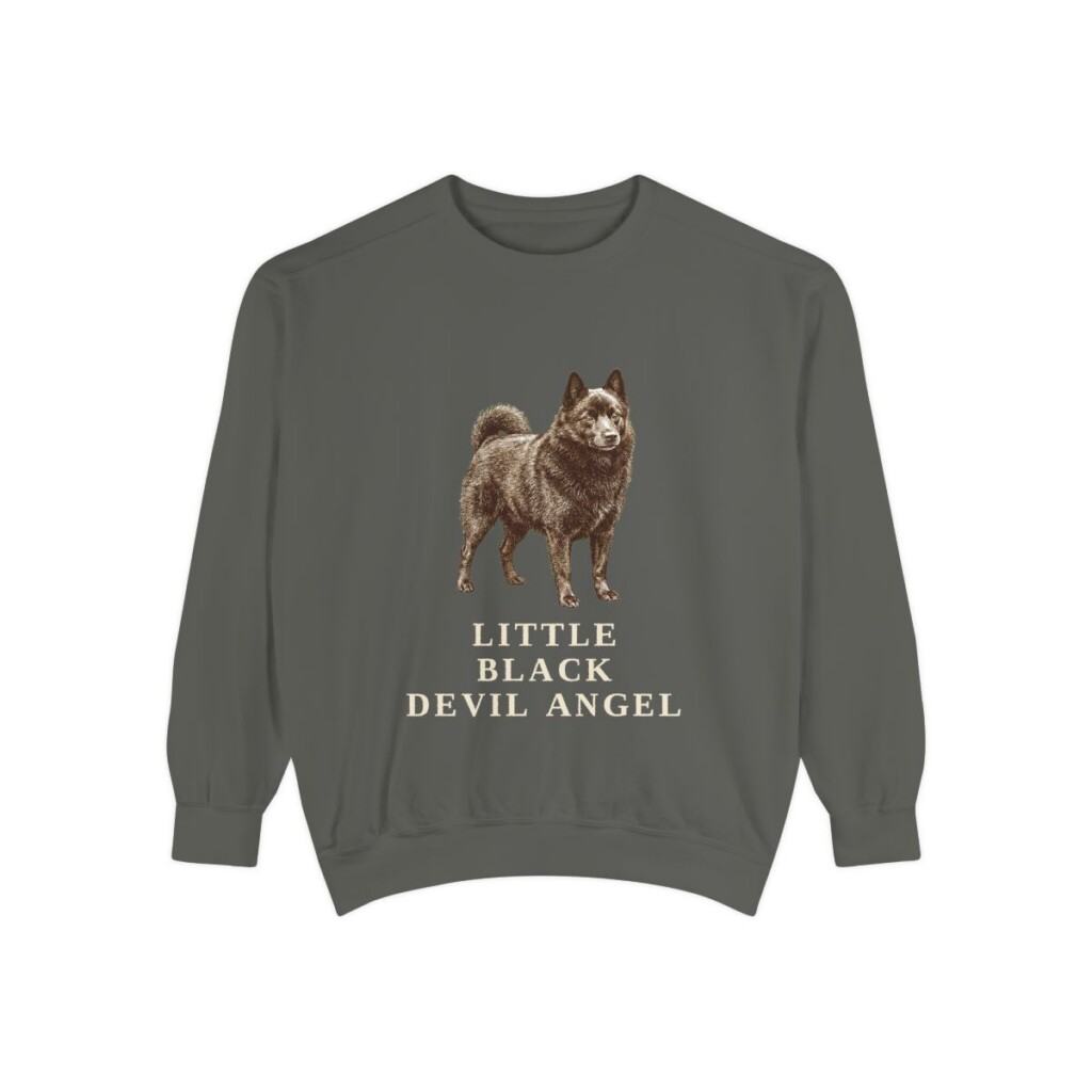 Schipperke Humor Sweatshirt, Pepper, front view