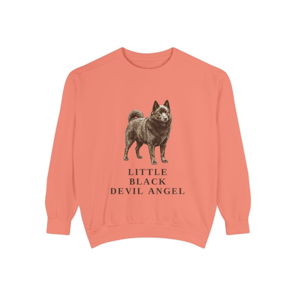Schipperke Humor Sweatshirt, Terracotta, front view